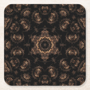 Bronzezeit-Mandala  Rechteckiger Pappuntersetzer