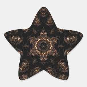 Bronzezeit-Mandala Stern-Aufkleber