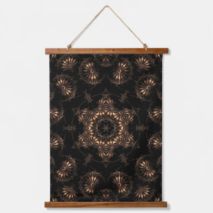 Bronzezeit-Mandala Wandteppich Mit Holzrahmen