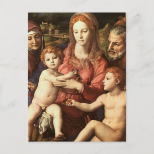 Bronzino - Heilige Familie Postkarte