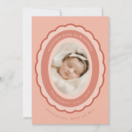 Brooch Keepake Geburtsankündigung Einladung