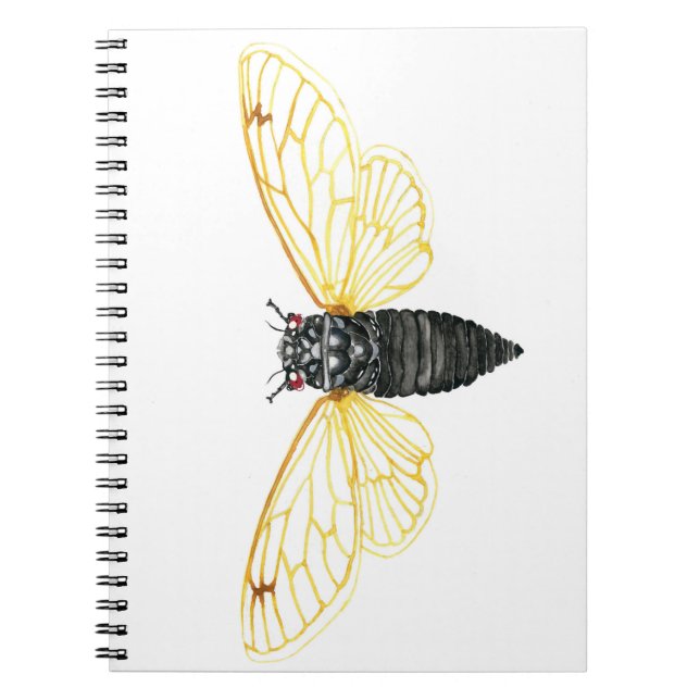 Brood X 17 Jahre Periodische Cicada Notizblock (Vorderseite)