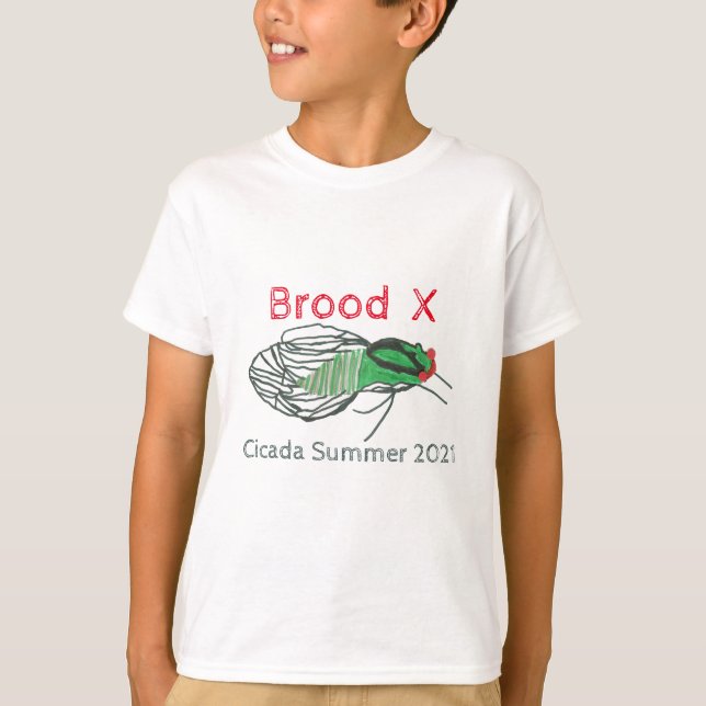 Brood X Cicada Sommer 2021 T - Shirt (Vorderseite)