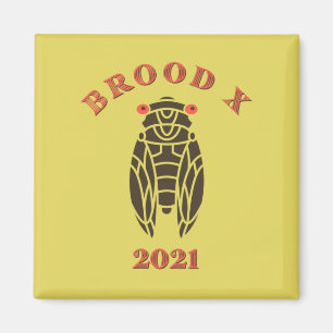 Brood X Great Eastern Cicada 2021 Magnet