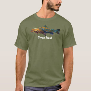 Brook-Forelle Fly Fishing Herren T-Shirt