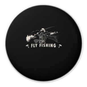 Brook Forellenfischer Fischfang Keramikknauf