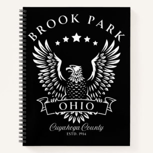 Brook Park Cuyahoga Landkreis Ohio Vintag Eagle Notizbuch