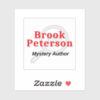 Brook Peterson Mystery Author Sticker