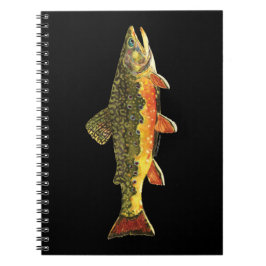 Brook Trout Fischmalerei Notizblock
