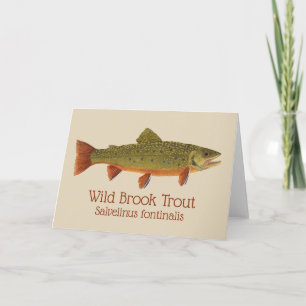Brook Trout Greetings Card Karte