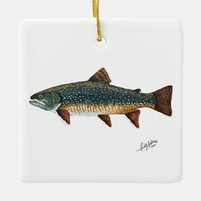 Brook Trout Keramikornament (Vorderseite)