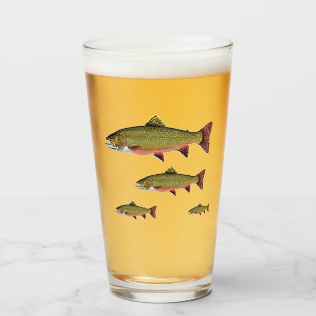 Brook Trout Pub Glass Family Glas (Vorne (Gefüllt))
