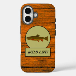 Brook Trout Wood Grain Case-Mate iPhone Case