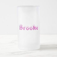 Brooke- Art-Mattierte NamensTasse