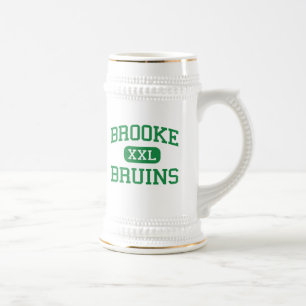 Brooke - Bruins - hoch - Wellsburg West Virginia Bierglas