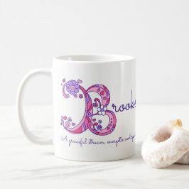 Brooke dekorative B Monogramm-Tasse Kaffeetasse