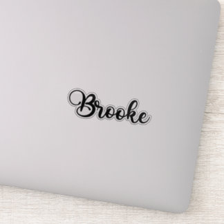 Brooke Name - Handgeschriebene Kalligrafie Aufkleber