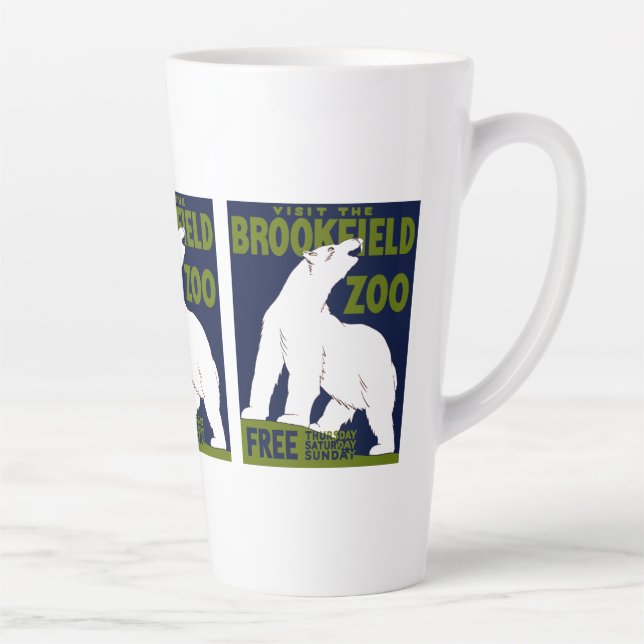 Brookfield Zoo, Bundesstaatlich Art Program Poster Milchtasse (Rechts)