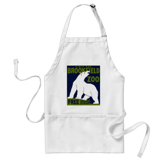 Brookfield Zoo, Bundesstaatlich Art Program Poster Schürze (Vorne)