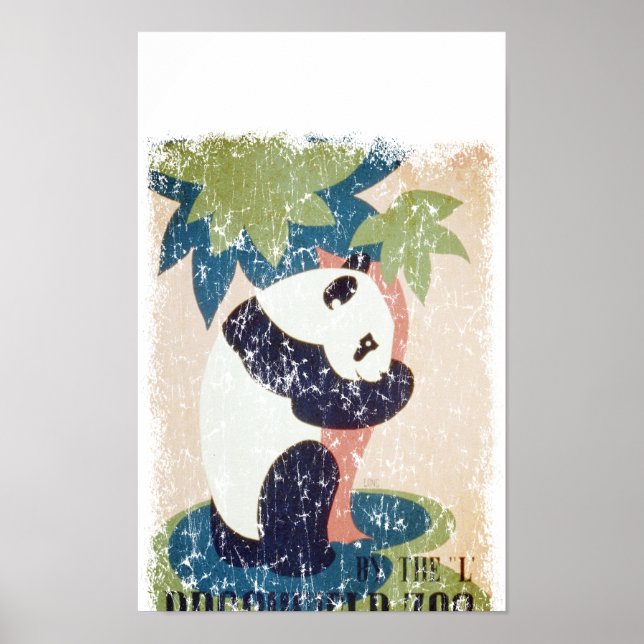 Brookfield Zoo-Panda beunruhigt Poster (Vorne)