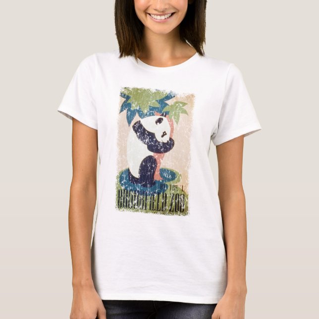 Brookfield Zoo-Panda beunruhigt T-Shirt (Vorderseite)