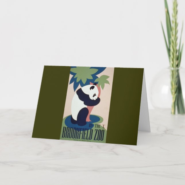 Brookfield Zoo-Panda Karte (Vorderseite)