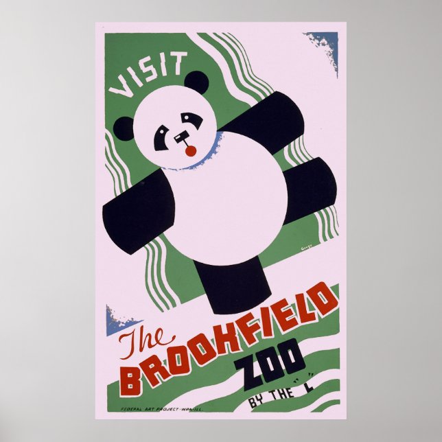 Brookfield Zoo Panda Poster (Vorne)