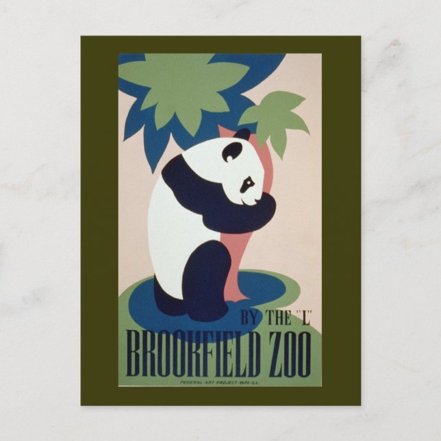 Brookfield Zoo Panda Postkarte (Vorderseite)