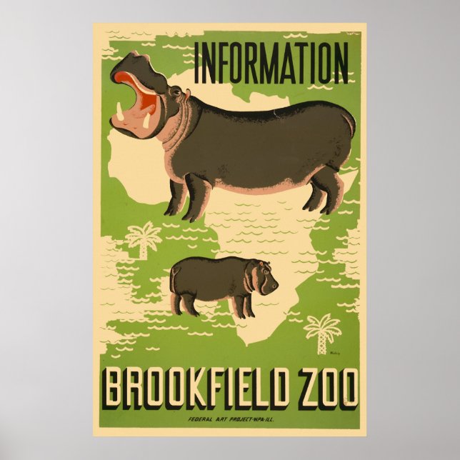 Brookfield Zoo Poster (Vorne)
