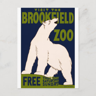 Brookfield Zoo Postkarte