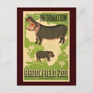 Brookfield Zoo Postkarte