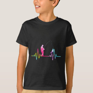 Brookforellen-Angelausrüstung Tie Dye Angler Herzs T-Shirt
