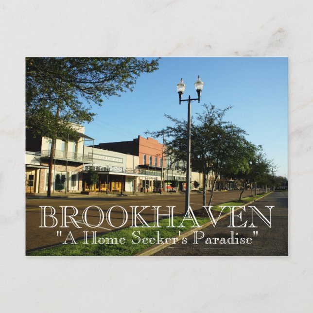 Brookhaven, Mississippi - Ein Paradies der Zuhause Postkarte (Vorderseite)
