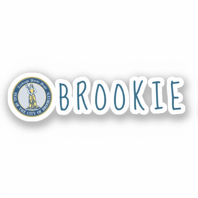 Brookie - NYC Aufkleber (Vorderseite)