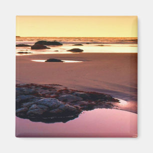 Brookings Harbour Sunset Fine Foto Magnet