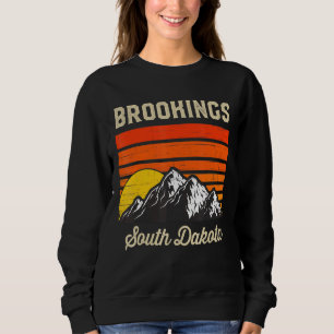 Brookings South Dakota Retro Vintag City Staat Us Sweatshirt