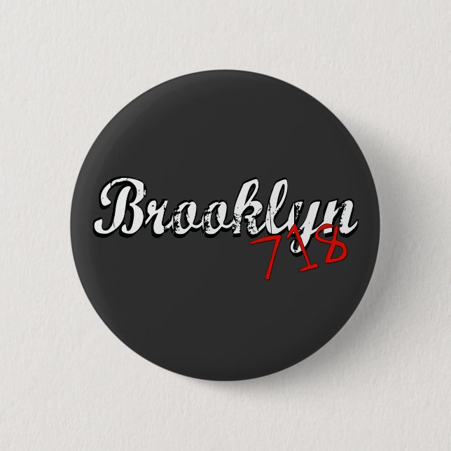Brooklyn 718 button (Vorderseite)