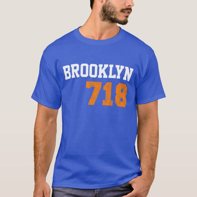 Brooklyn 718 T-Shirt (Vorderseite)