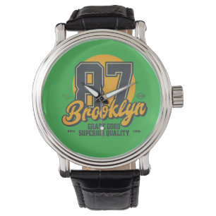 Brooklyn Abzeichen Armbanduhr