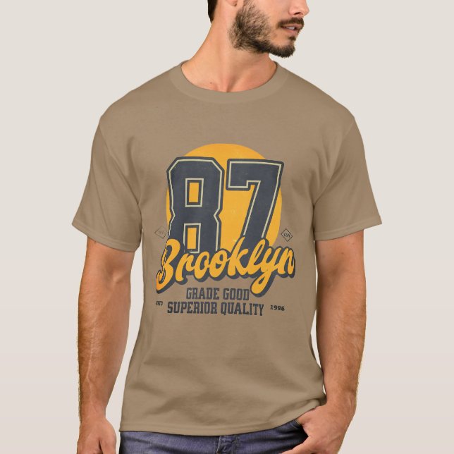 Brooklyn Abzeichen T-Shirt (Vorderseite)