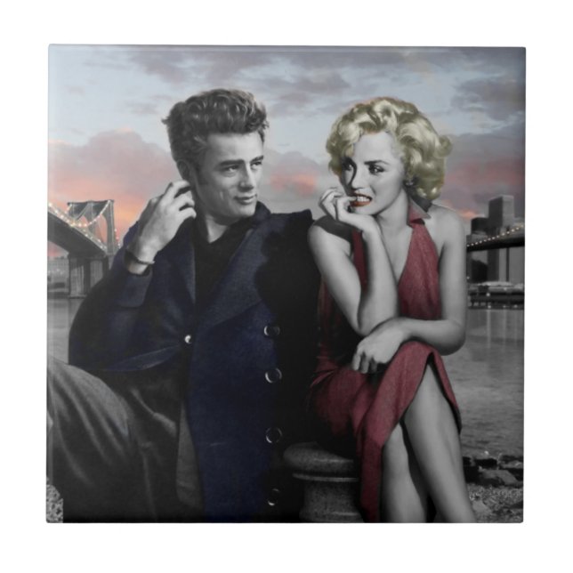 Brooklyn B&W Fliese (Vorderseite)