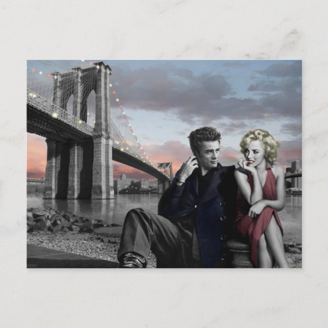 Brooklyn B&W Postkarte (Vorderseite)