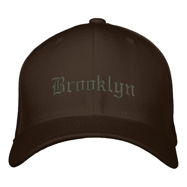 Brooklyn Baseballkappe Bestickte Baseballkappe (Vorderseite)