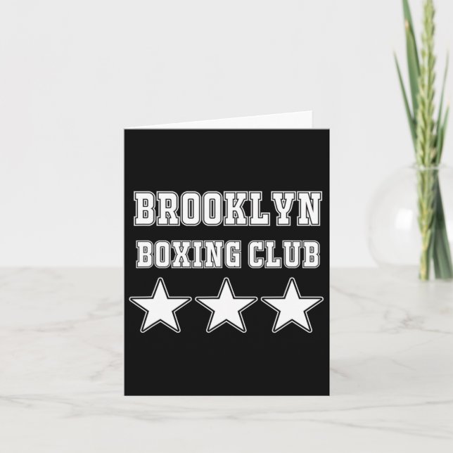 Brooklyn Boxing Karte (Vorderseite)