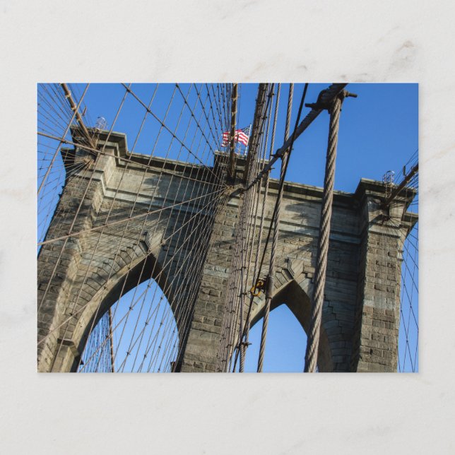 Brooklyn Bridge 02 Postkarte (Vorderseite)