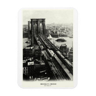 Brooklyn Bridge 1900 Magnet