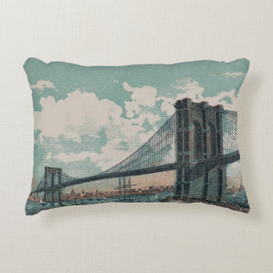 Brooklyn Bridge Accent Pillow Dekokissen