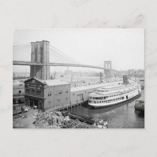 Brooklyn Bridge and Docks, 1905 Postkarte