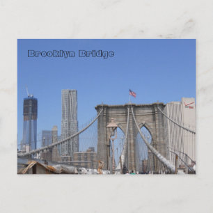 Brooklyn Bridge and Freedom Tower Postkarte