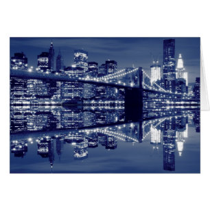 Brooklyn Bridge at Night, New York City